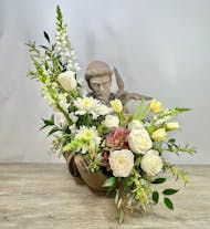Floral Saint Francis