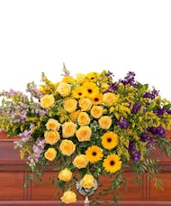 Vivid Memories Casket Spray